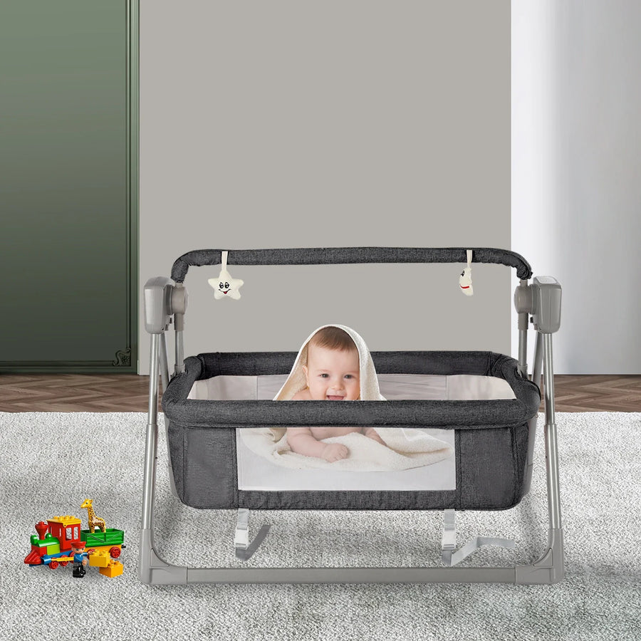 Automatic Rocking Music Remote Control Baby Crib - Image 4