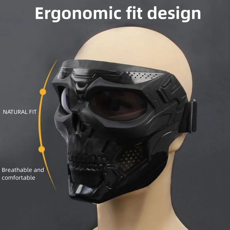 Skull Horror Off-Road Motorcycle Mask - Image 3