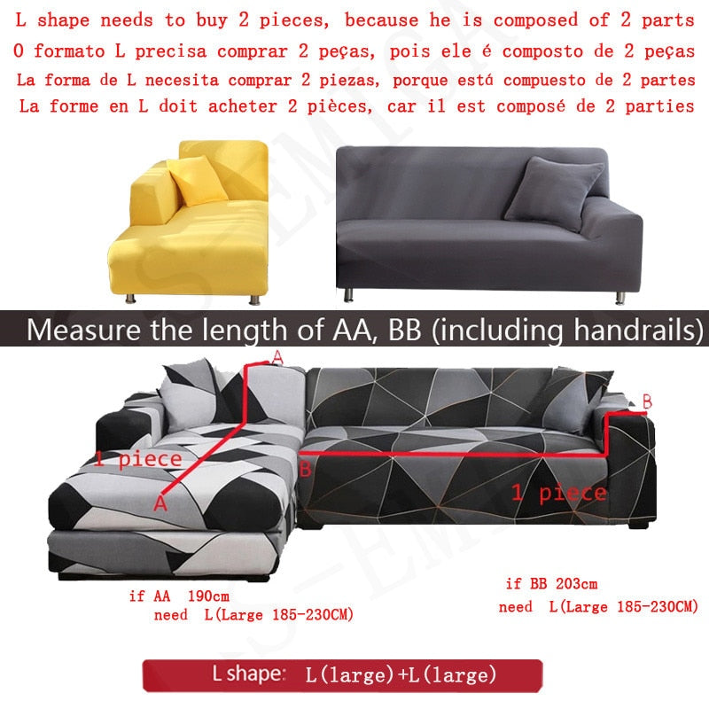 Modern Non-slip Colorful Elastic Sofa Cover - Image 2