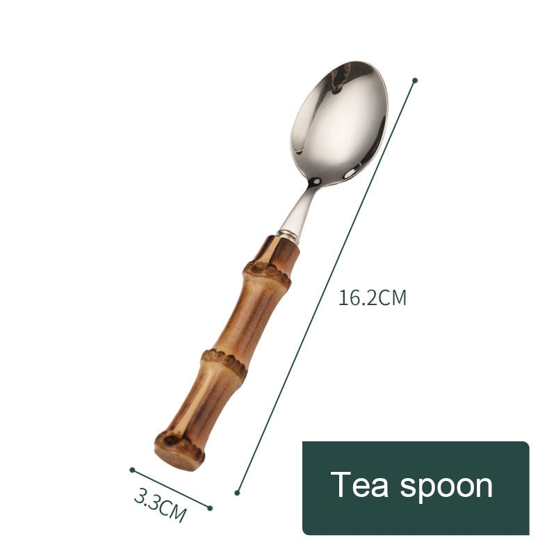 Creative Retro Bamboo Cutlery - Image 9