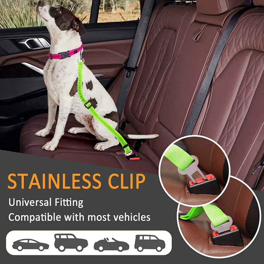 Adjustable Double Breathable Mesh Pet Car Safety Leash - Image 2