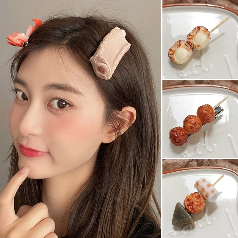 Silicone Food Hair Clips - Image 2