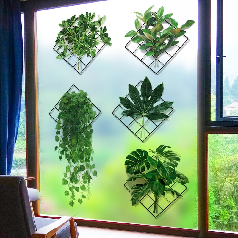 3D Nature Wind Green Plant Wall Sticker - Image 1