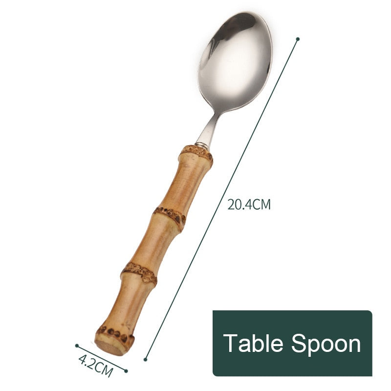 Creative Retro Bamboo Cutlery - Image 6