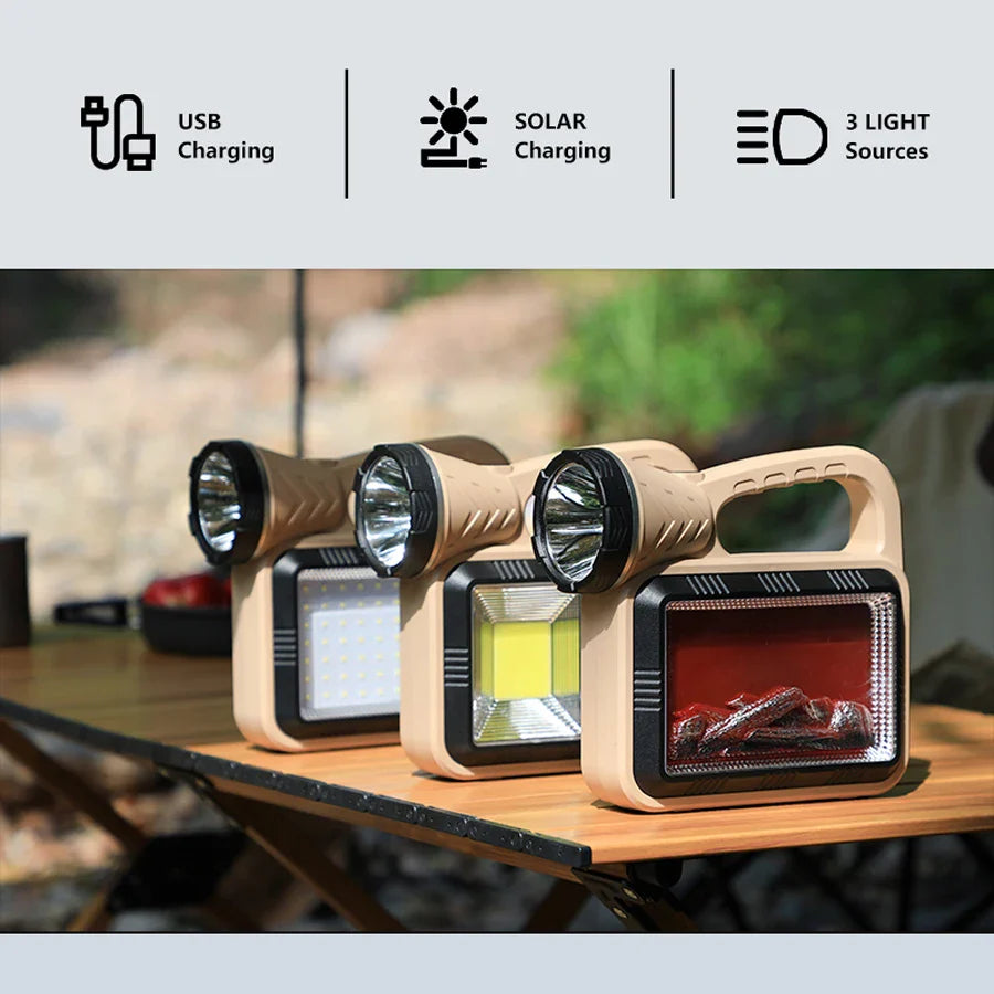 Sun Glow Solar LED Camping Flashlight - Image 3