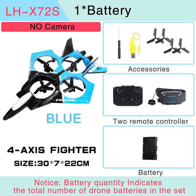 Durable Foam Remote Control Drone Toy Plane - Image 9