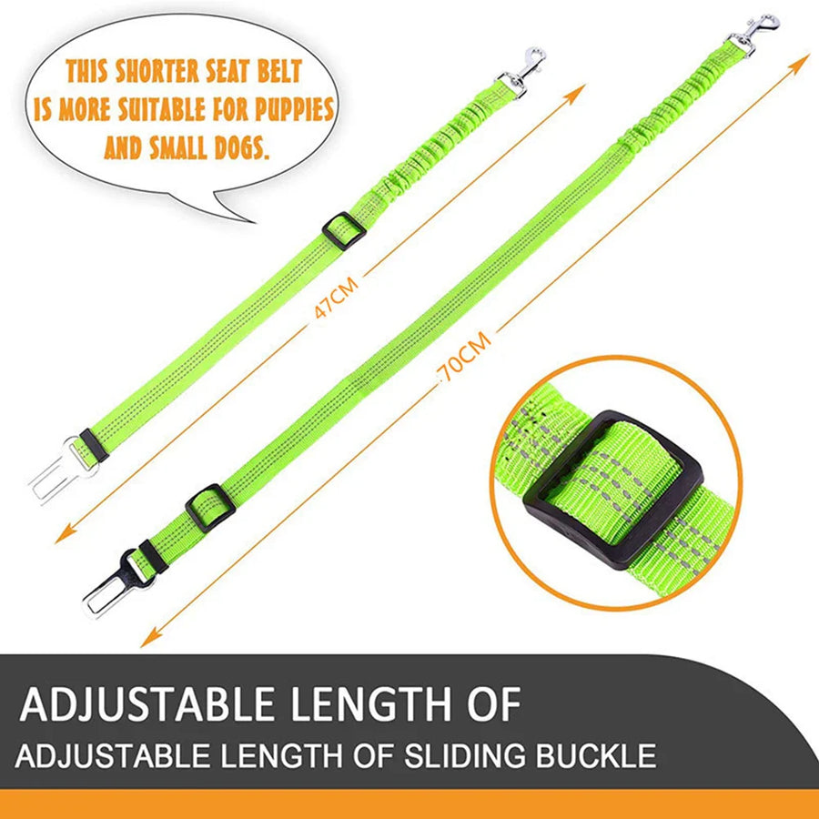 Adjustable Double Breathable Mesh Pet Car Safety Leash - Image 6