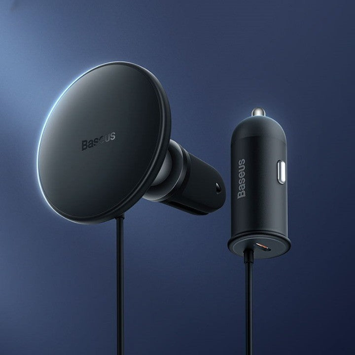 2in1 Car Magnetic Phone Wireless Charging Stand - Image 0