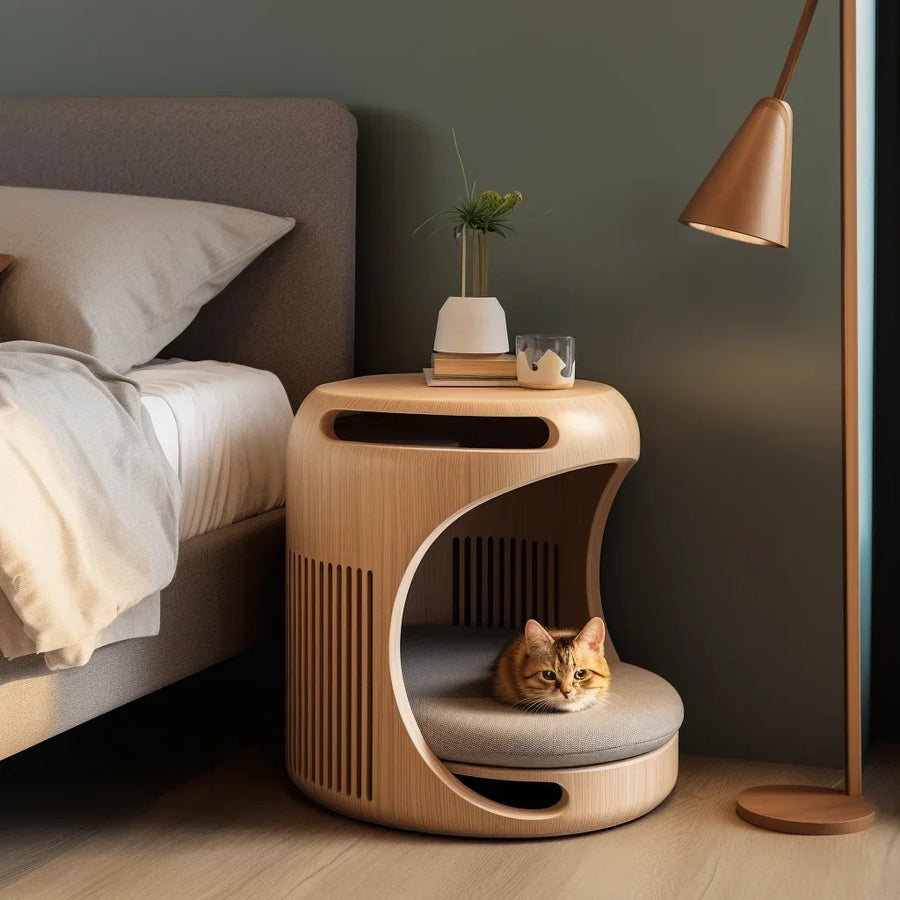 Integrated Cat Bed Nightstand - Image 4
