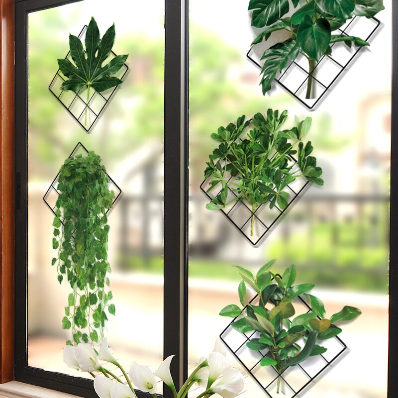 3D Nature Wind Green Plant Wall Sticker - Image 2