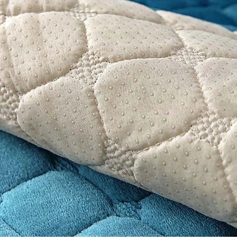 Cozy Soft Thick Plush Non-Slip Sofa Cover - Image 3