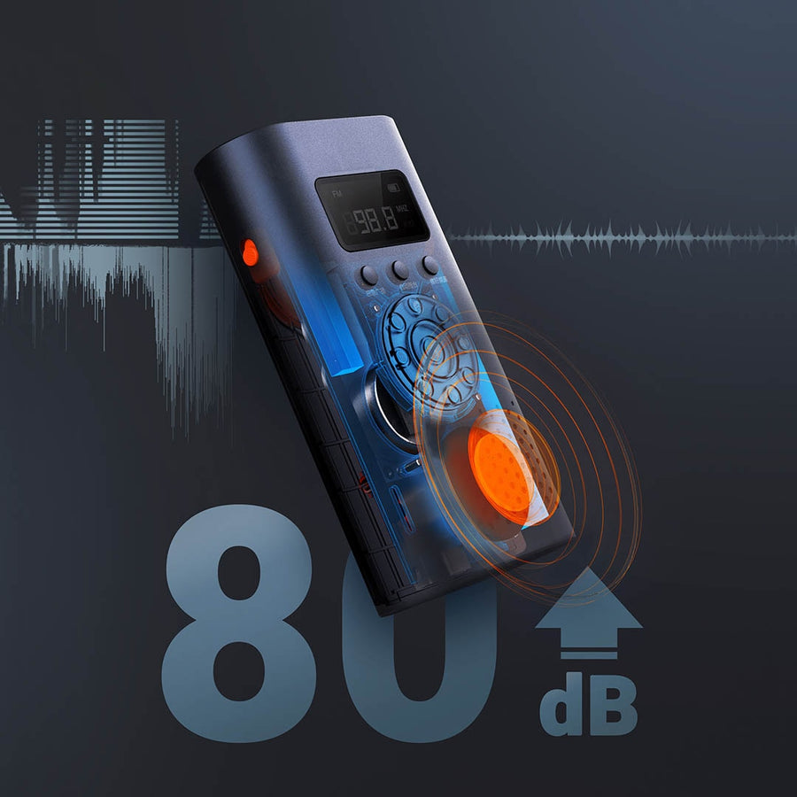 6in1 Radio Flashlight Laser Light Power Bank - Image 3