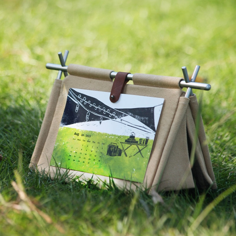 Camping Dreams Tent Desk Calendar - Image 1