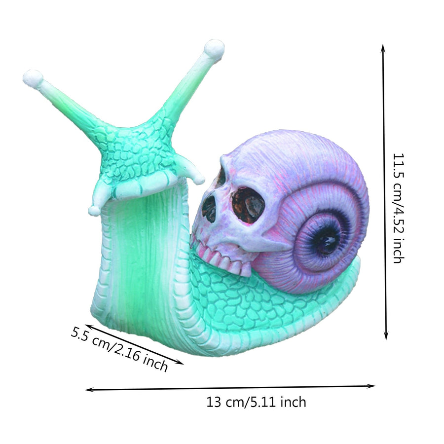 Snail Skull Halloween Patio Sculpture - Image 5