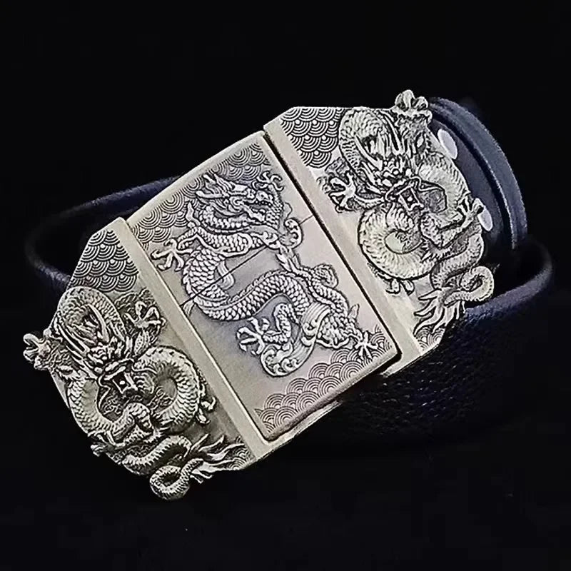 Kerosene Lighter Metal Buckle Belt - Image 5