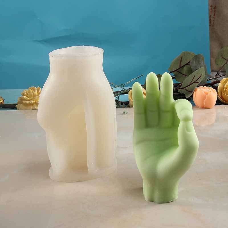 Middle Finger Hand Gestures Artsy Candle DIY Molds - Image 2