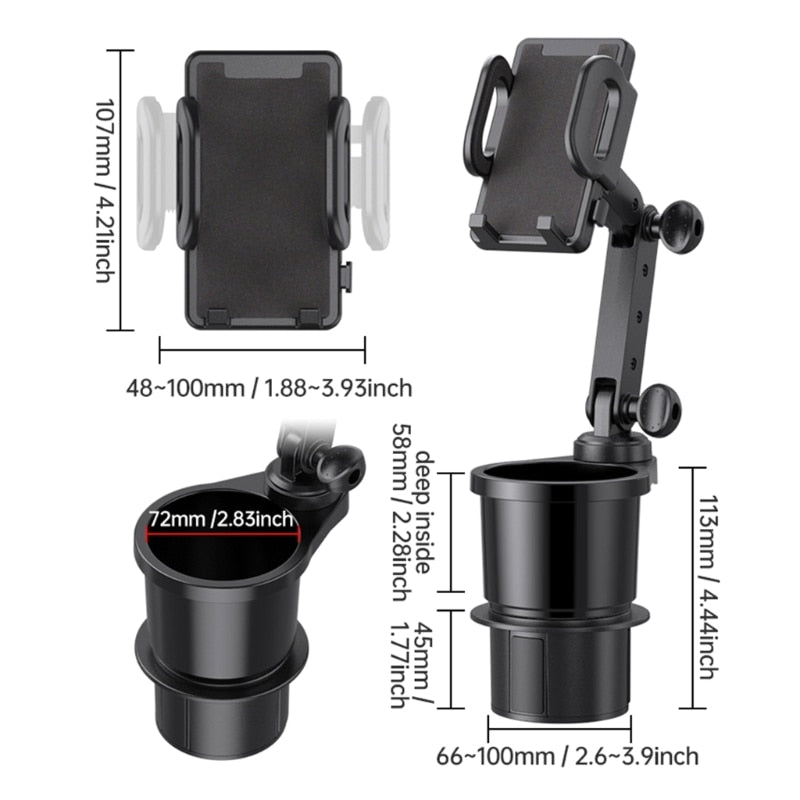 Drive Comfort Car Cup Holder Phone Stand - Image 5