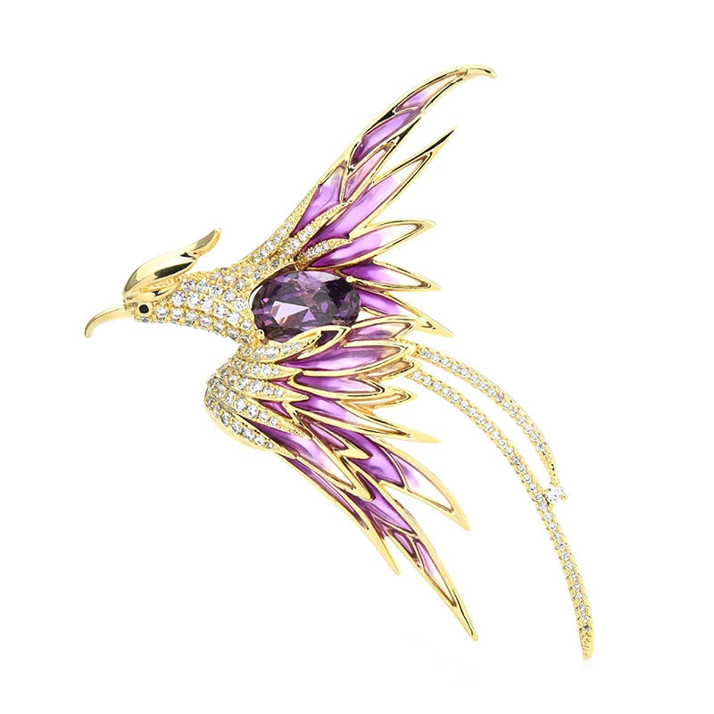 Colorful Flying Phoenix Brooches - Image 3