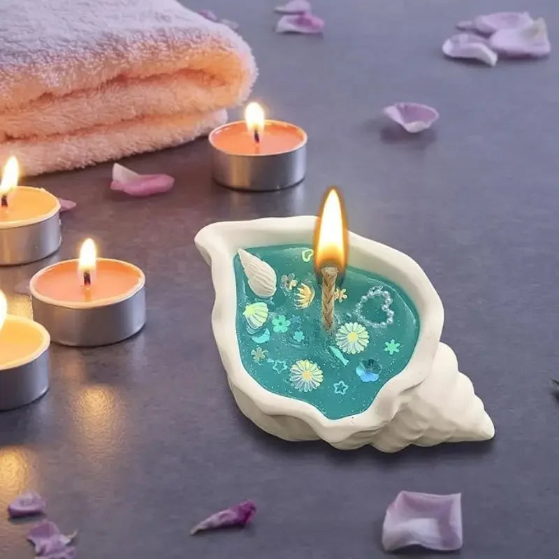 Handmade Sea Shell Starfish Aromatherapy Candle - Image 3