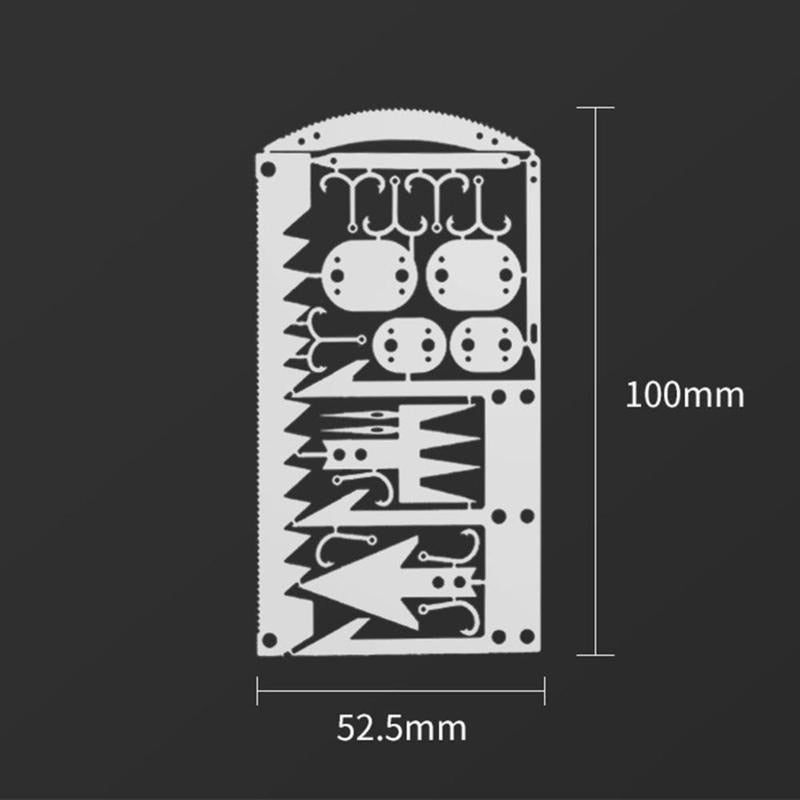 22in1 Stainless Steel Outdoor Survival Pocket Tool - Image 8