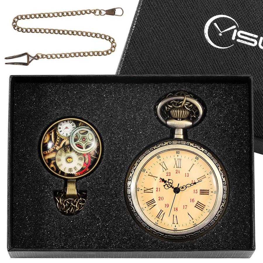 Digital Stainless Steel Pocket Watch Gift Set - Image 38