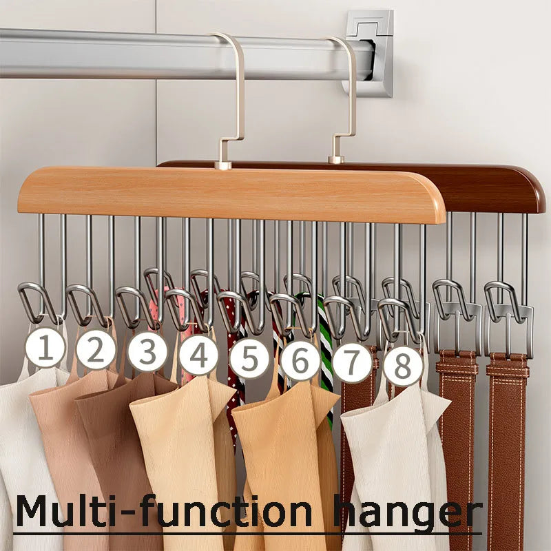Multi-Hook Space Saver Clothes Organizer Rack - Image 1