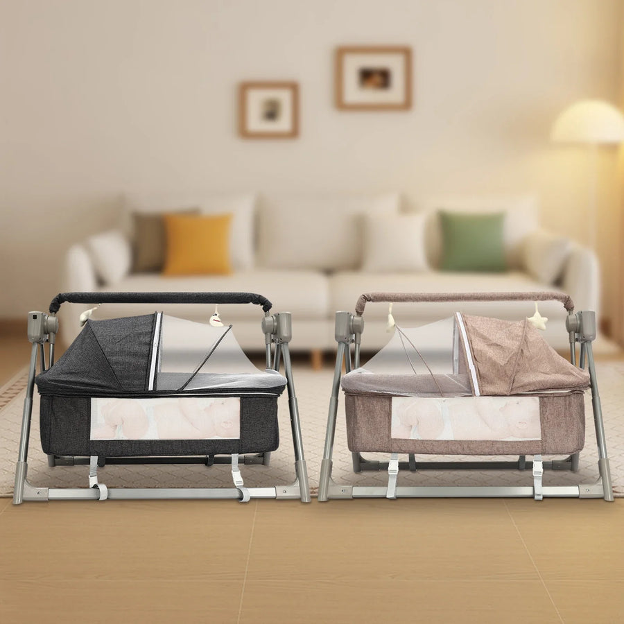 Automatic Rocking Music Remote Control Baby Crib - Image 3