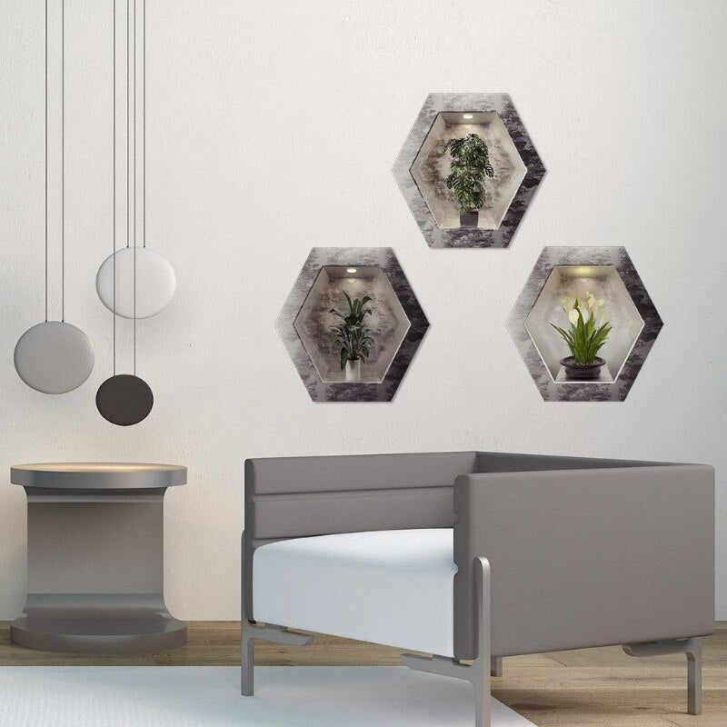 Wall Decorative Potted Plant Stickers - Image 3