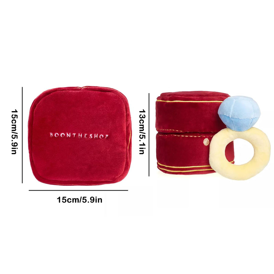 Love Gem Soft Stuffed Plush Ring Box - Image 4