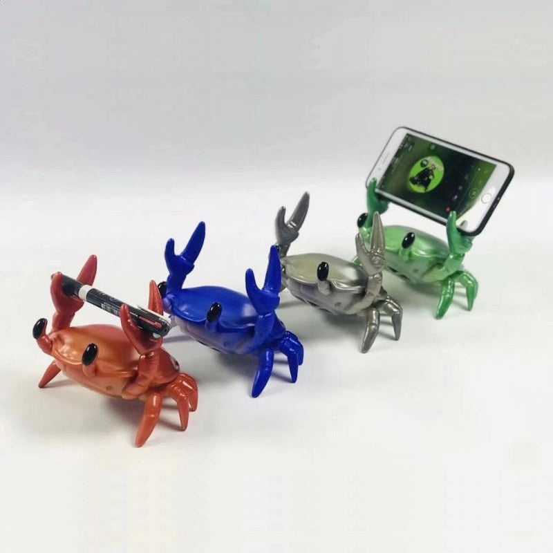 Creative Crab Phone Holder Wireless Bluetooth Mini Speaker - Image 5