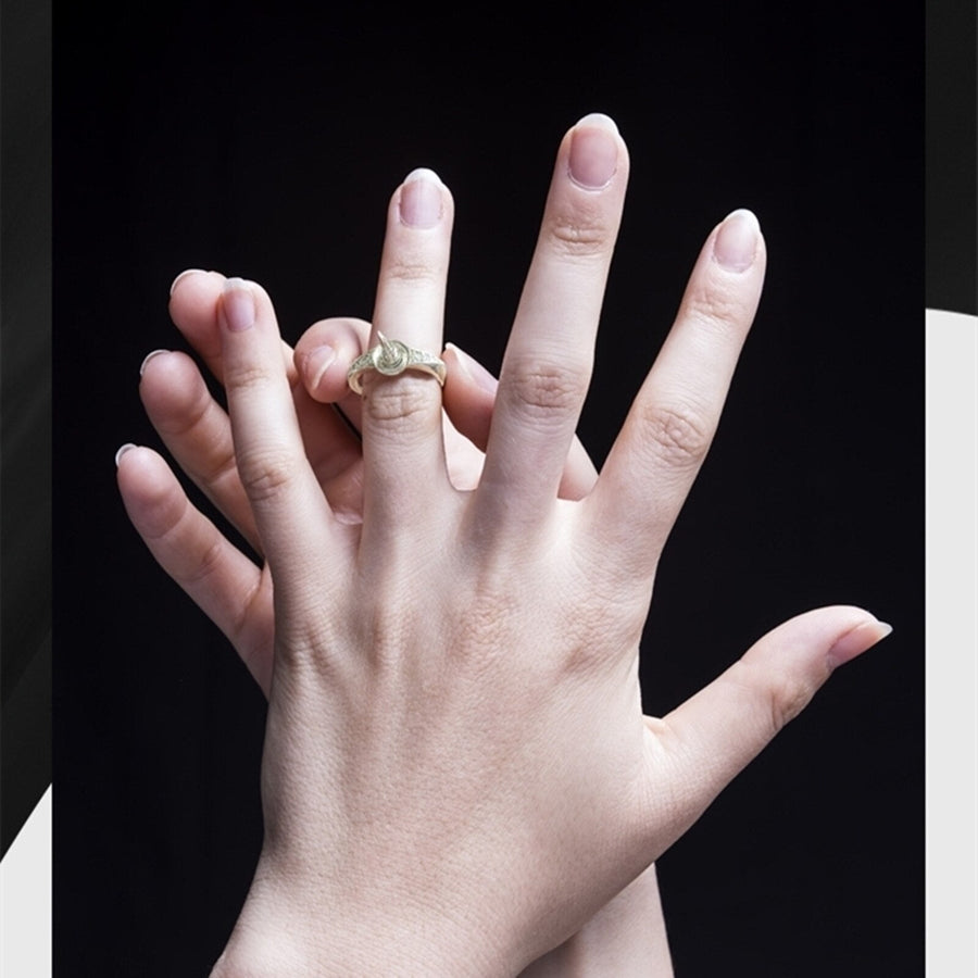 Mysterious Black Pearl Hidden Knife Ring - Image 4