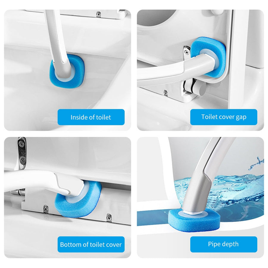 Disposable Long Handle Cleaning Pro Toilet Brush - Image 4