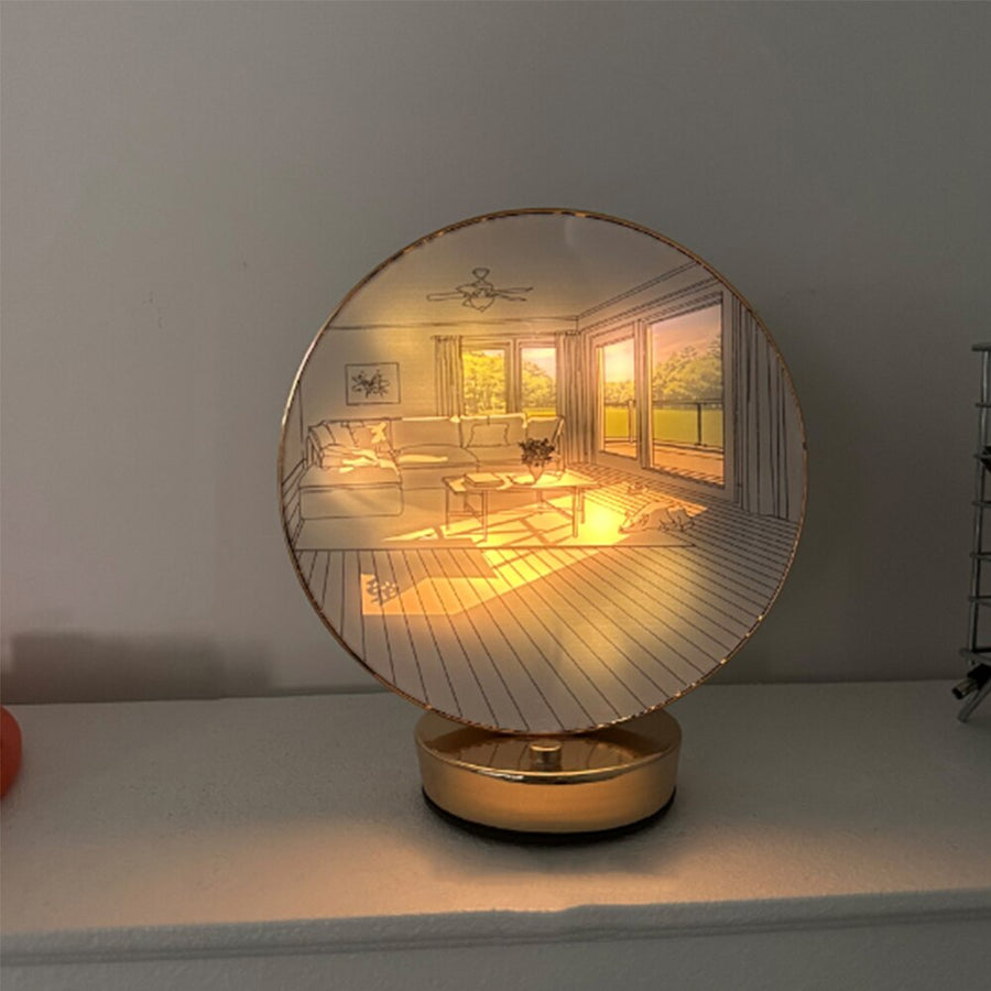 Creative Artistic Orb Painting Table Lamp - Image 2