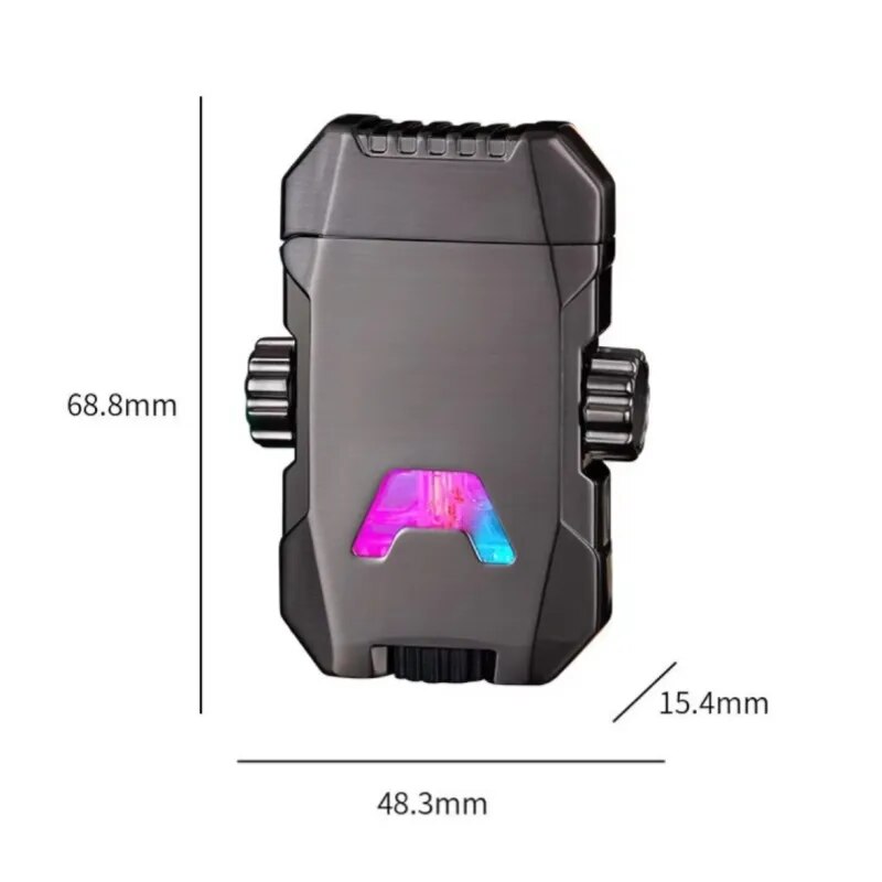 Windproof Double Jet Flame Luminous Lighter - Image 2