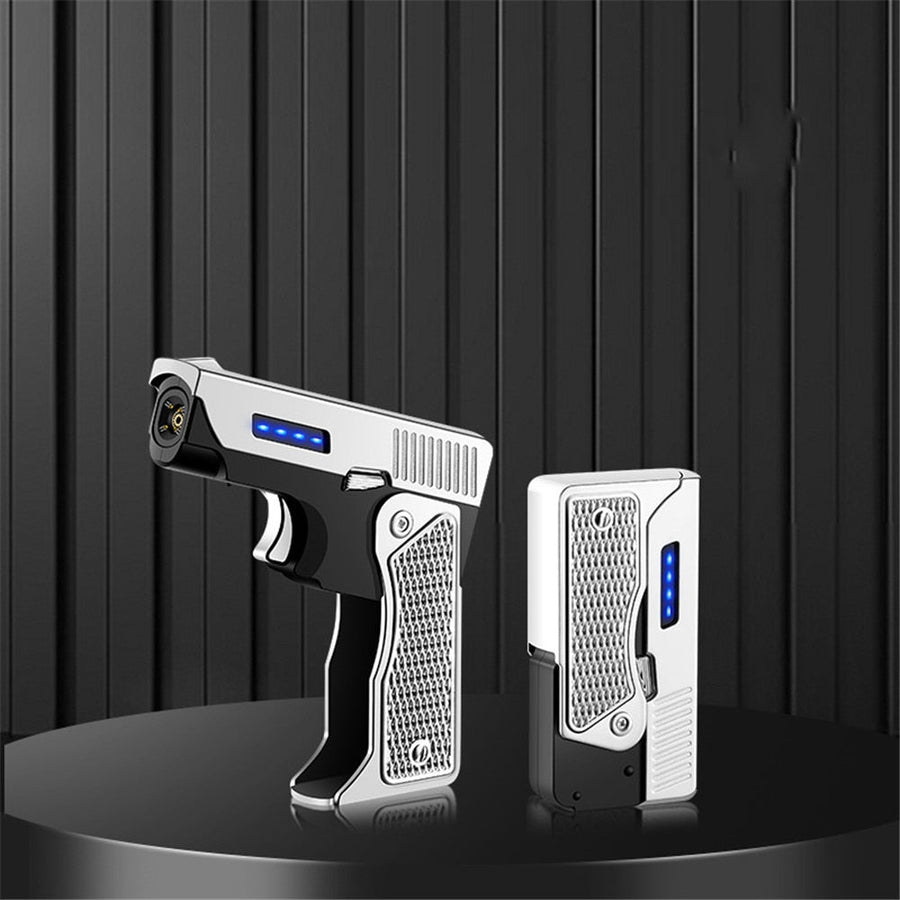 Windproof Gun Shape Jet Spark Flame Lighter - Image 1