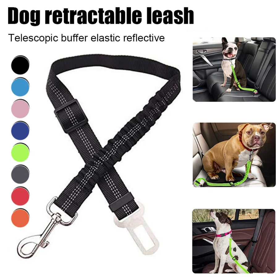 Adjustable Double Breathable Mesh Pet Car Safety Leash - Image 4