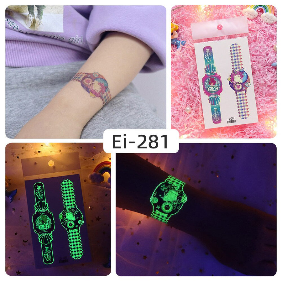 Luminous Temporary Tattoo Watch Sticker - Image 10