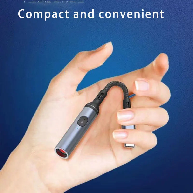 USB Windproof Safety Switch Flameless Lighter - Image 1