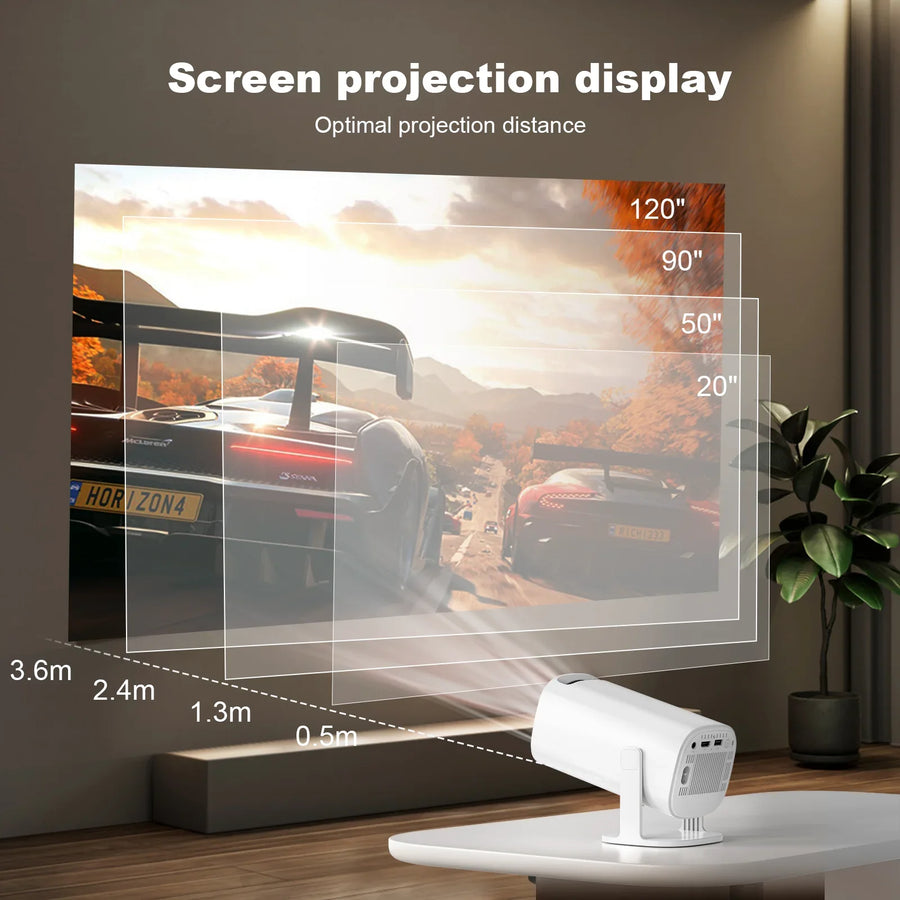 Smart Mini Android 4K Support Home Cinema Projector - Image 2