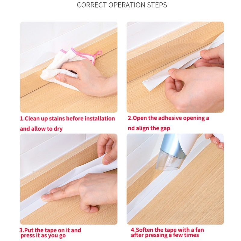 Self-Adhesive Waterproof Wonder Bath Sealing Strip - Image 4