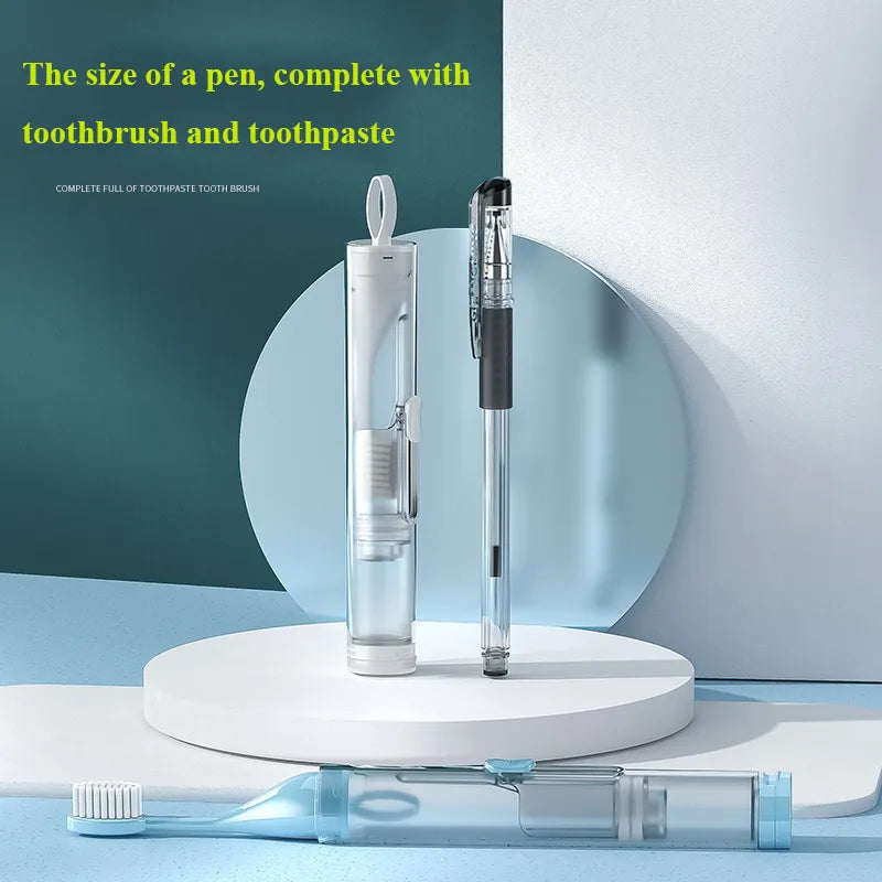 Foldable Travel Brush Toothpaste Holder Set - Image 3
