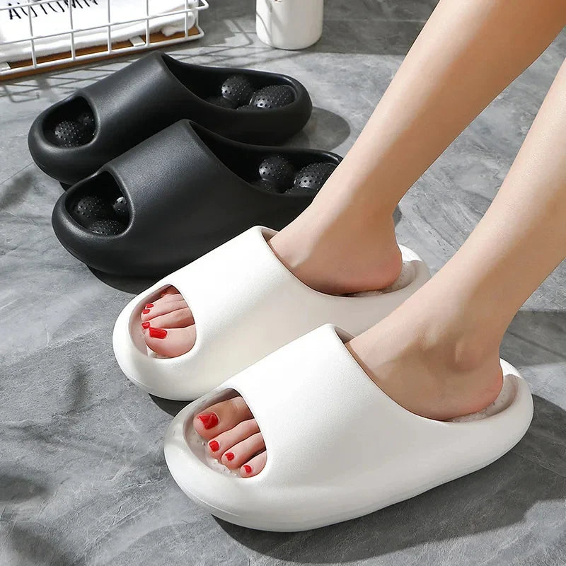 Bubble Arch Thick Sole Massaging Summer Slippers - Image 2