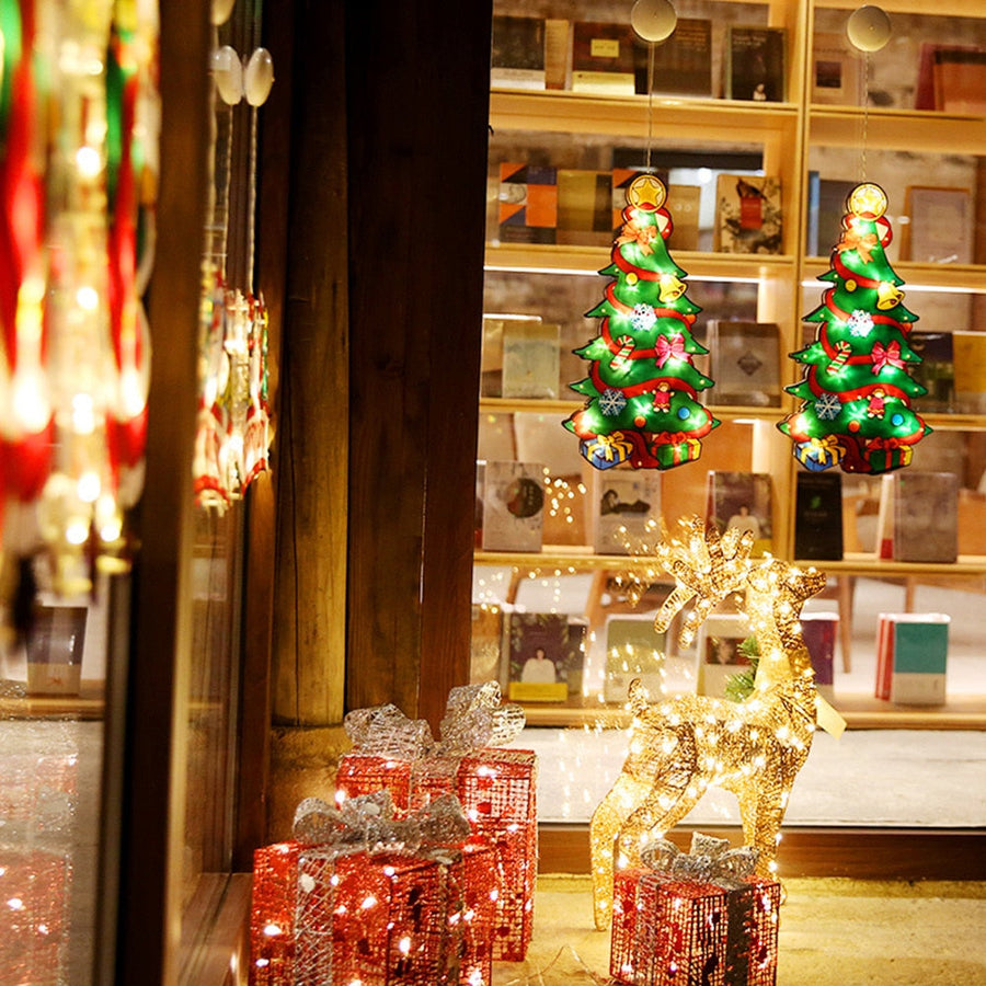 Flashing Christmas Decor Window Hanging Lights - Image 4