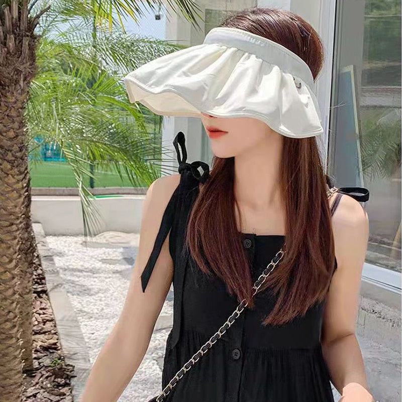 Adjustable Foldable Beach Sun Hat - Image 3