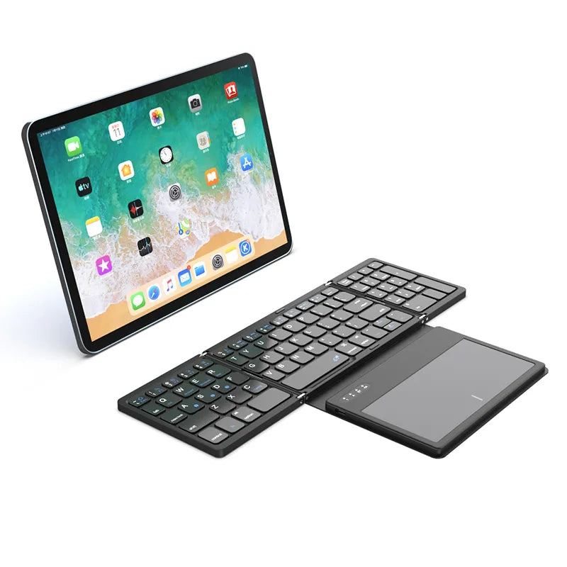 Foldable Mini Wireless Touchpad Keyboard - Image 0