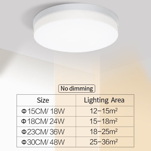 Natural Room Sleek LED Ceiling Light - Image 4