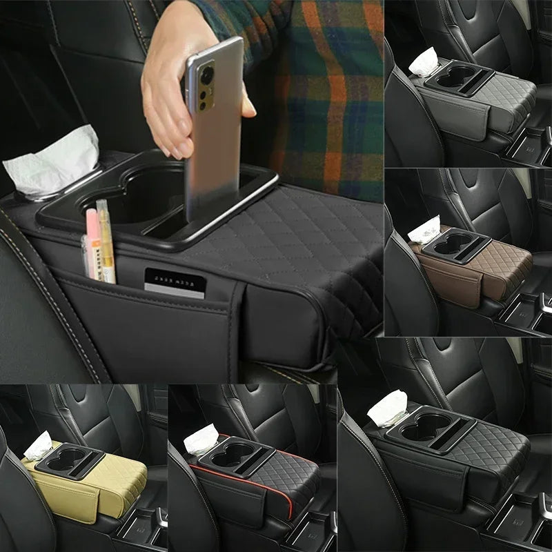 Console Craft Multi-Pocket Car Armrest Pad - Image 1