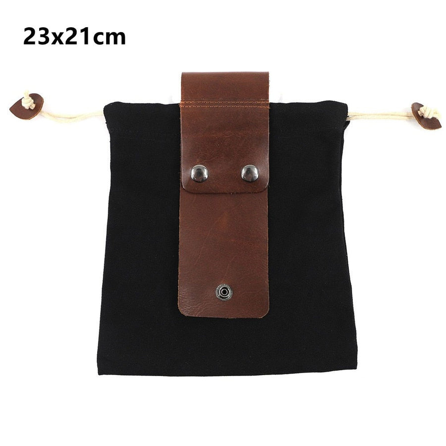 Premium Leather Canvas Hiking Bag - Image 6