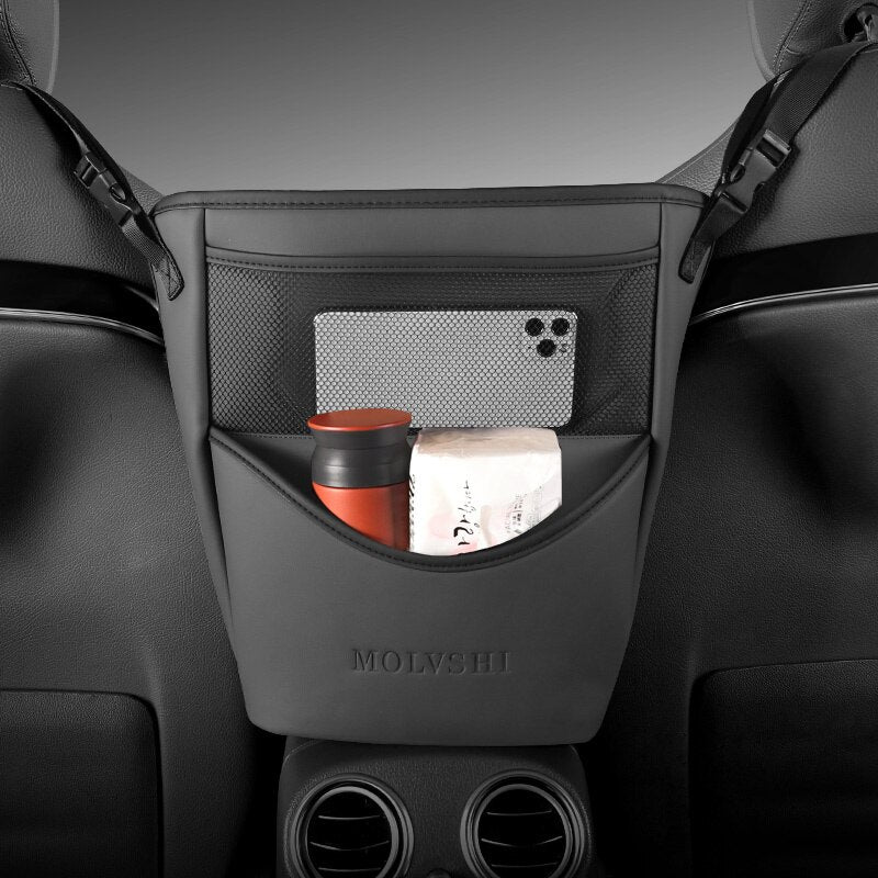 Car Armrest Leather Console Organizer - Image 1