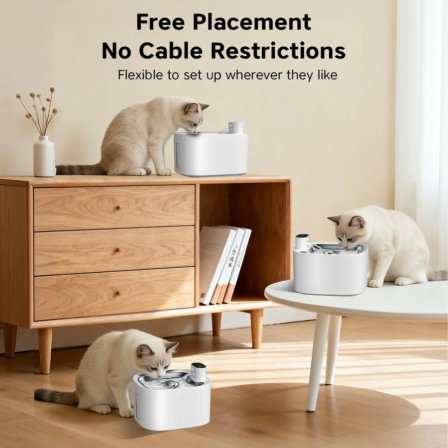 Wake & Flow Wireless Cat Water Fountain